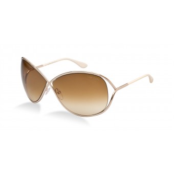 TOM FORD Miranda 0130 ROSE GOLD PEARL IVORY/BROWN SHADED