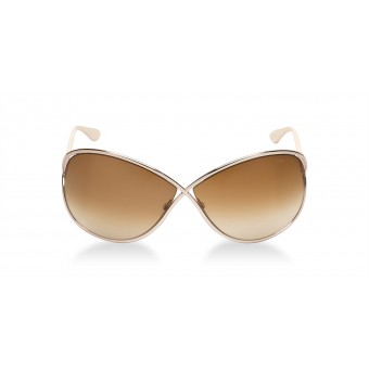 TOM FORD Miranda 0130 ROSE GOLD PEARL IVORY/BROWN SHADED