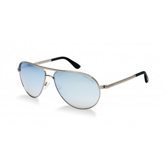 TOM FORD Marko 0144 LIGHT RUTHENIUM BLACK/AZURE MIRROR