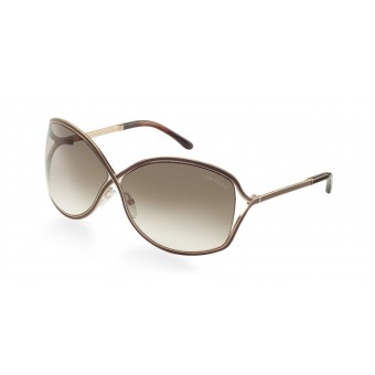 TOM FORD Rickie 0179 SHINY ROSE GOLD MATTE DARK BROWN EPOXY/BROWN SHADED