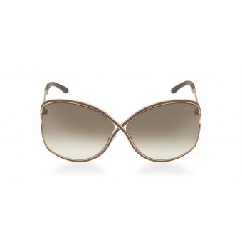 TOM FORD Rickie 0179 SHINY ROSE GOLD MATTE DARK BROWN EPOXY/BROWN SHADED