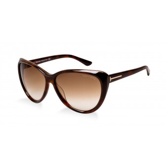 TOM FORD Malin 0230 DARK HAVANA/BROWN SHADED