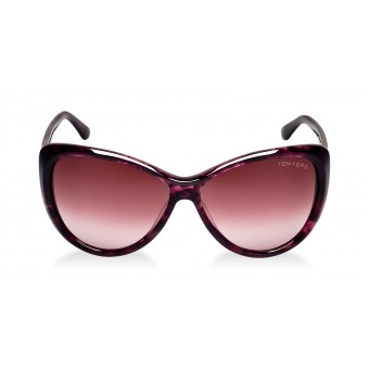 TOM FORD Malin 0230 MELANGE VIOLET WINE/GREY MAUVE SHADED