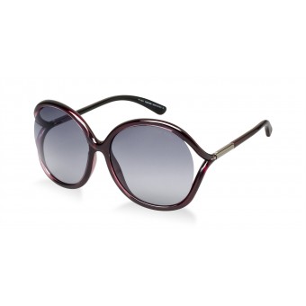 TOM FORD Rhi 0252 DARK PLUM/GREY SHADED 
