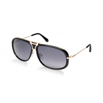 TOM FORD Robbie 0286 SHINY BLACK GOLD/GREY SHADED