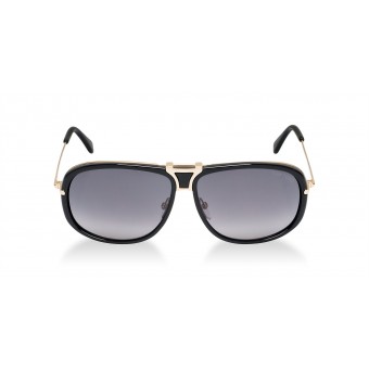 TOM FORD Robbie 0286 SHINY BLACK GOLD/GREY SHADED
