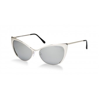 TOM FORD Nastasya 0304 SHINY PALLADIUM/GREY SILVER MIRROR