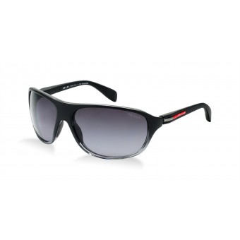 Prada Linea Rossa 06NS black shaded transparent grey/grey