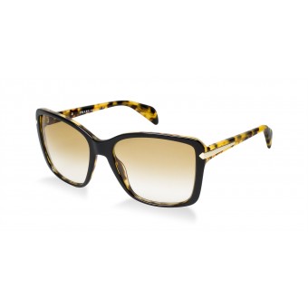 Prada 14PS BLACK HAVANA/BROWN SHADED