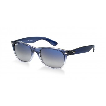 Ray Ban 2132 Wayfarer TRANSPARENT VIOLET SHADED/GREY POLARIZED