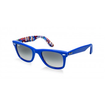 Ray Ban 2140 Patchwork BLUE ON PATCH WORK/GREY SHADED