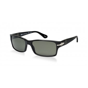 PERSOL 2803 BLACK/POLARIZED GREY GREEN 