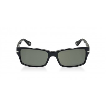 PERSOL 2803 BLACK/POLARIZED GREY GREEN 