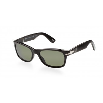 PERSOL 2953 SHINY BLACK/GREY GREEN POLARIZED