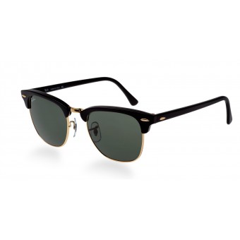 Ray Ban 3016 Clubmaster BLACK GOLD/GREY GREEN
