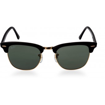 Ray Ban 3016 Clubmaster BLACK GOLD/GREY GREEN