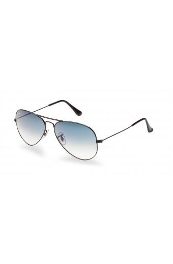 Ray Ban 3025 Aviator BLACK/LIGHT BLUE SHADED