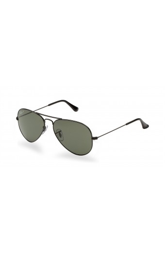 Ray Ban 3025 Aviator BLACK/GREY GREEN