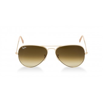 Ray Ban 3025 Aviator MATTE GOLD/BROWN GOLD SHADED