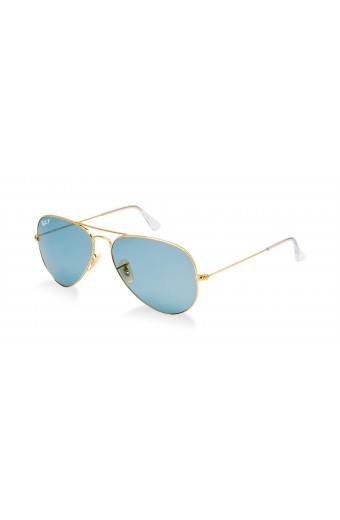 Ray Ban 3025 Aviator GOLD/LIGHT GREY AZURE