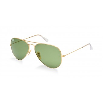 Ray Ban 3025 Aviator GOLD/GREY LIGHT GREEN 