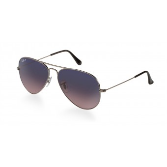 Ray Ban 3025 Aviator RUTHENIUM/GREY SHADED POLARIZED