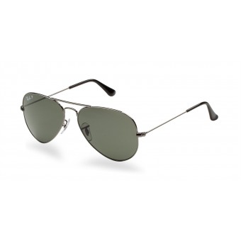 Ray Ban 3025 Aviator GUNMETAL/GREY GREEN