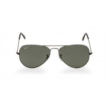 Ray Ban 3025 Aviator GUNMETAL/GREY GREEN