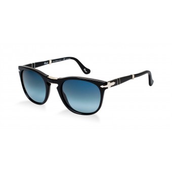 PERSOL 3028 BLACK/BLUE SHADED POLARIZED 