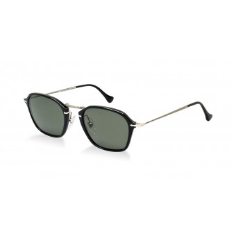 PERSOL 3047 BLACK RUTHENIUM/GREY GREEN POLARIZED
