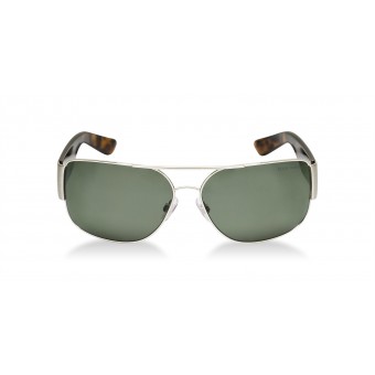 Polo Ralph Lauren 3072 shiny silver/grey green polarized 