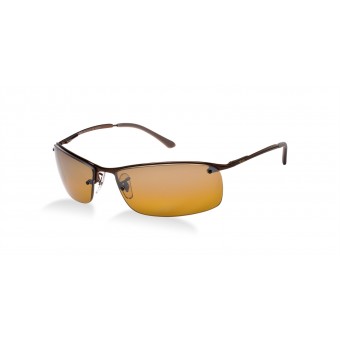 Ray Ban 3183 Sidestreet BROWN/POLARIZED BROWN SILVER MIRROR SHADED