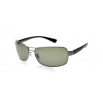 Ray Ban 3379 RUTHENIUM BLACK/GREY GREEN POLARIZED