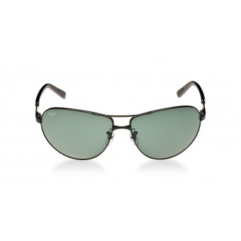 Ray Ban 3393 MATTE BLACK/GREY GREEN