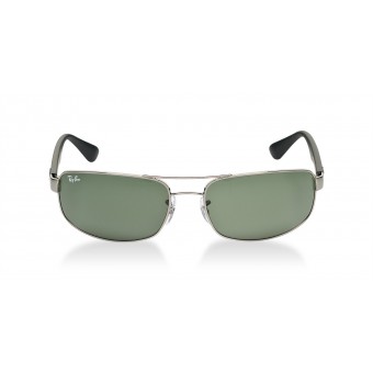 Ray Ban 3445 RUTHENIUM BLACK/GREY GREEN