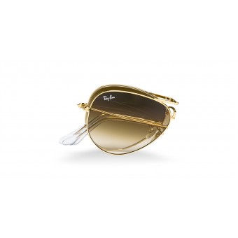 Ray Ban 3479 Folding GOLD/BROWN SHADED