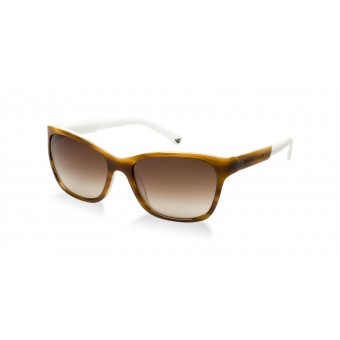 Emporio Armani 4004 STRIPED BROWN CREAM/BROWN SHADED