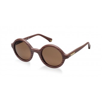 Emporio Armani 4011 MATTE BROWN WOOD/DARK BROWN