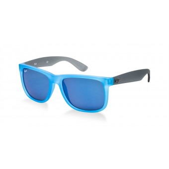 Ray Ban 4165 SEMI TRANSPARENT AZURE RUBBER BLUE RUBBER/GREY BLUE MIRROR