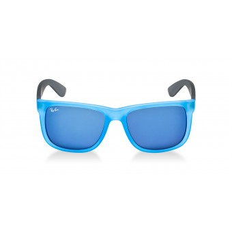 Ray Ban 4165 SEMI TRANSPARENT AZURE RUBBER BLUE RUBBER/GREY BLUE MIRROR