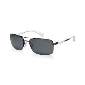 Prada Linea Rossa 50NS dark ruthenium white/grey