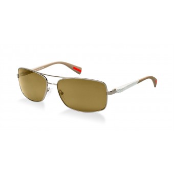Prada Linea Rossa 50OS ruthenium/brown polarized