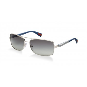 Prada Linea Rossa 50OS silver blue/grey shaded