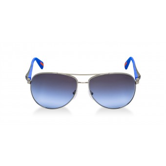 Prada Linea Rossa 51NS ruthenium blue/smoke blue shaded