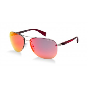 Prada Linea Rossa 56MS ruthenium black/grey shaded