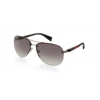 Prada Linea Rossa 56MS ruthenium black/grey shaded