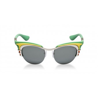 Prada 60OS YELLOW LIGHT GREEN/GREY GREEN