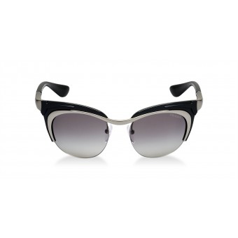 Prada 61OS MATTE BLACK GUNMETAL/GREY SHADED