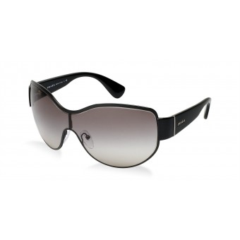 Prada 62OS BLACK SHINY BLACK/GREY SHADED