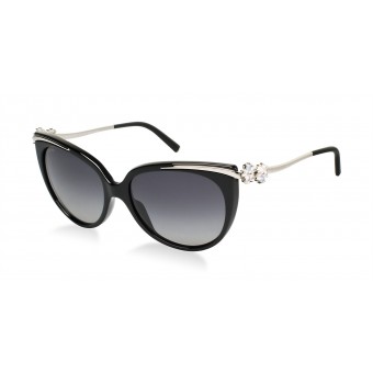 Bulgari 8089 BLACK PLATED WHITE GOLD CHALCEDON QUARTZ CRYSTALS/GREY SHADED